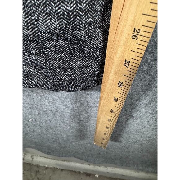 Athleta Leggings Women Large Black Houndstooth Pull On Mid Rise Pocket Ankle - Picture 5 of 8